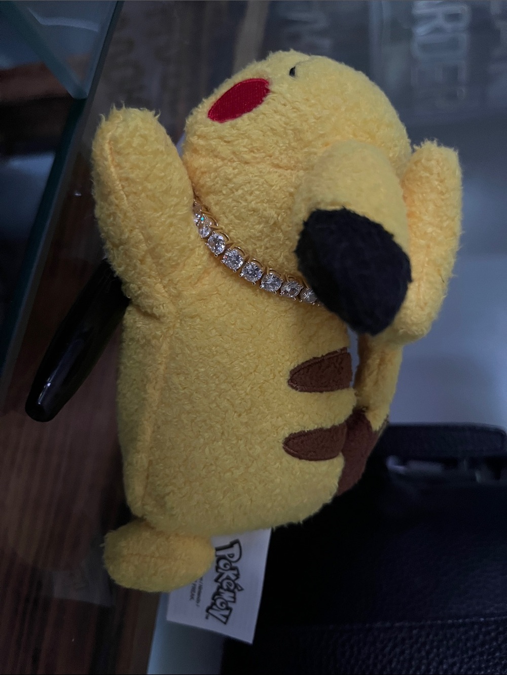 Pokemon Yellow Plush Pikachu with Rhinestone Nordstrom bracelet